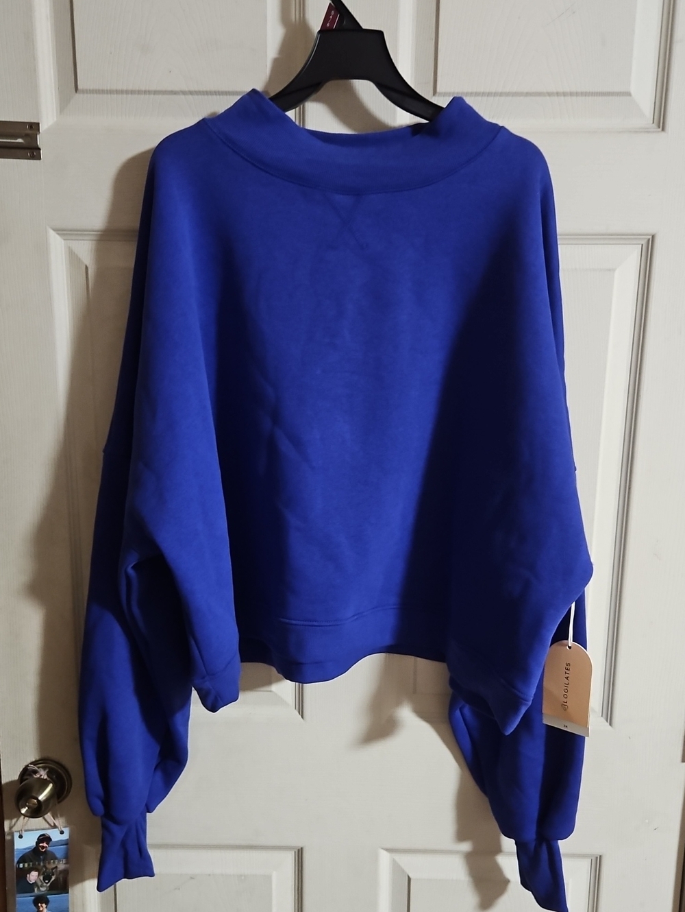 BLOGILATES MARSHMALLOW MOCKNECK SWEATSHIRT: ROYAL BLUE: NEW WITH TAGS: SIZE 3X